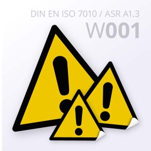 Warnzeichen W001 “Allgemeines Warnzeichen”